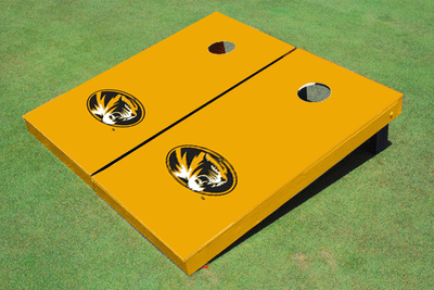 University of Missouri Gold Matching Solid Cornhole Boards