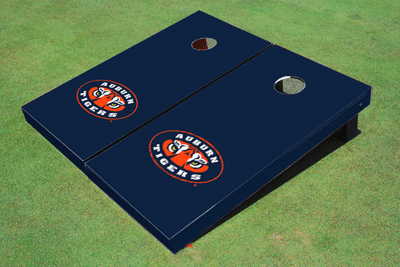 Auburn University "Tiger Eyes" Navy Matching Solid Cornhole Boards Auburn University "Tiger Eyes" Navy Matching Solid Cornhole Boards