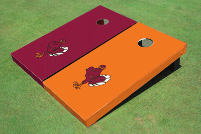 Virginia Tech "HokieBird" Alternating Solid Cornhole Boards
