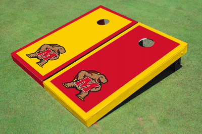 University of Maryland Alternating Border Cornhole Boards University of Maryland Alternating Border Cornhole Boards