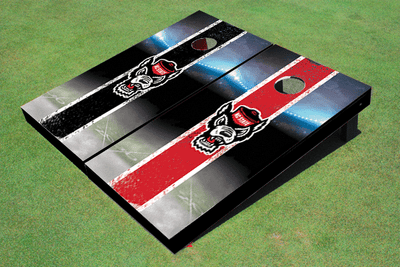 NC State University Field Long Stripe Alternating Themed Cornhole Boards NC State University Field Long Stripe Alternating Themed Cornhole Boards