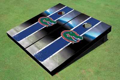 University of Florida Field Long Stripe Matching Royal Themed Cornhole Boards University of Florida Field Long Stripe Matching Royal Themed Cornhole Boards