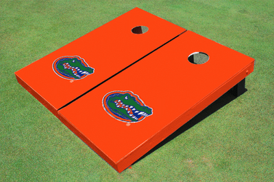University of Florida Orange Matching Solid Cornhole Boards University of Florida Orange Matching Solid Cornhole Boards