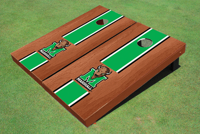 Marshall University Green Rosewood Matching Long Stripe Cornhole Boards