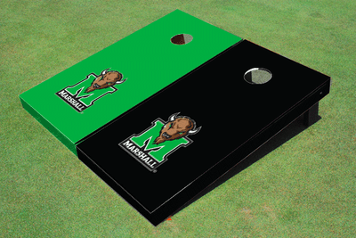 Marshall University Alternating Solid Cornhole Boards
