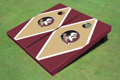 Florida State University Gold And Maroon Matching Diamond Cornhole Boards
