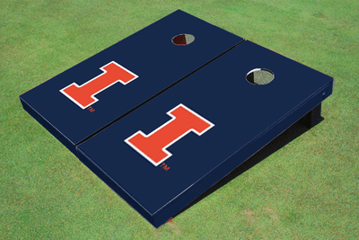 University of Illinois Navy Matching Solid Cornhole Boards