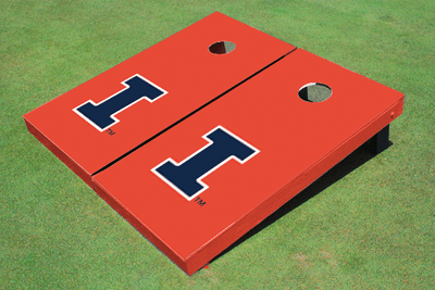 University of Illinois Orange Matching Solid Cornhole Boards University of Illinois Orange Matching Solid Cornhole Boards