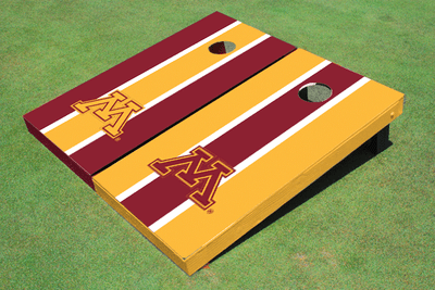University of Minnesota Alternating Long Stripe Cornhole Boards University of Minnesota Alternating Long Stripe Cornhole Boards