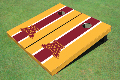 University of Minnesota Maroon and Gold Matching Long Stripe Cornhole Boards University of Minnesota Maroon and Gold Matching Long Stripe Cornhole Boards