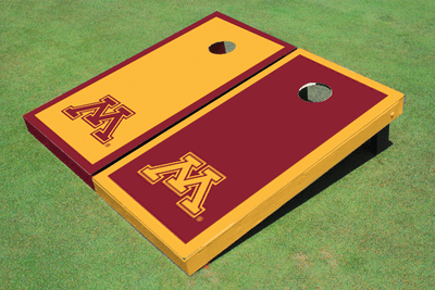 University of Minnesota Alternating Border Cornhole Boards