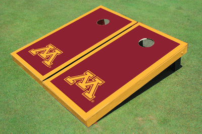University of Minnesota Gold Matching Border Cornhole Boards