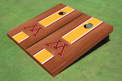 University of Minnesota Gold Rosewood Matching Long Strip Cornhole Boards