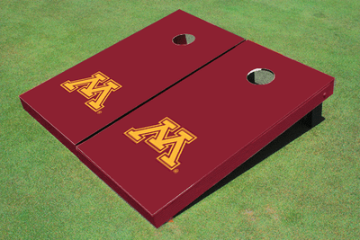 University of Minnesota Maroon Matching Solid Cornhole Boards