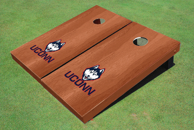 University of Connecticut "UConn" Solid Rosewood Cornhole Boards University of Connecticut "UConn" Solid Rosewood Cornhole Boards