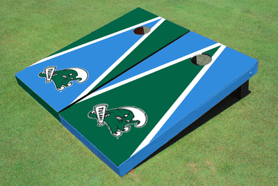 Tulane University Alternating Triangle Cornhole Boards Tulane University Alternating Triangle Cornhole Boards