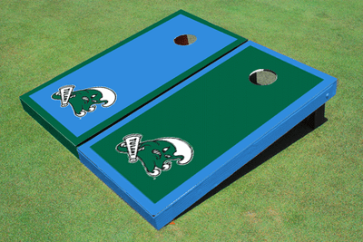 Tulane University Alternating Border Cornhole Boards