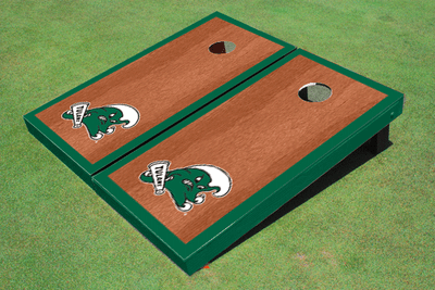 Tulane University Green Rosewood Matching Borders Cornhole Boards Tulane University Green Rosewood Matching Borders Cornhole Boards