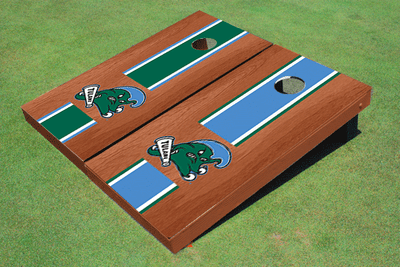 Tulane University Rosewood Alternating Long Stripe Cornhole Boards Tulane University Rosewood Alternating Long Stripe Cornhole Boards