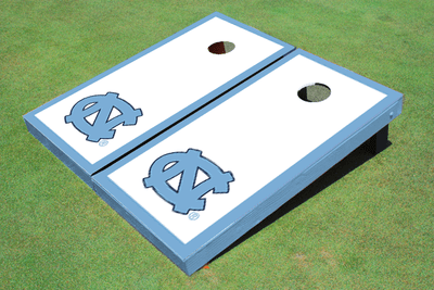 University of North Carolina "UNC" Blue Matching Border Cornhole Boards