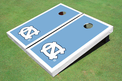 University of North Carolina "UNC" White Matching Border Cornhole Boards