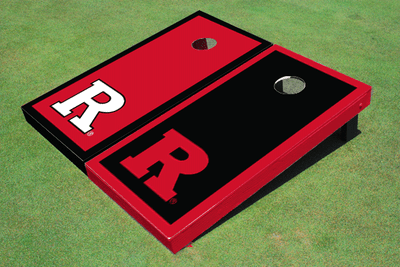 Rutgers University Alternating Border Cornhole Boards