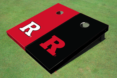 Rutgers University Alternating Solid Cornhole Boards Rutgers University Alternating Solid Cornhole Boards