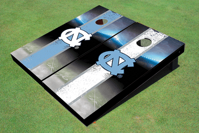 University of North Carolina "UNC" Field Long Stripe Alternating Themed Cornhole Boards