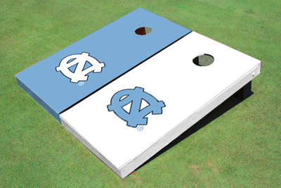 University of North Carolina "UNC" Alternating Solid Cornhole Boards