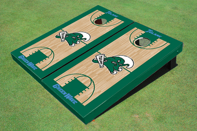 Tulane University Green Matching Basketball Court Custom Cornhole Board
