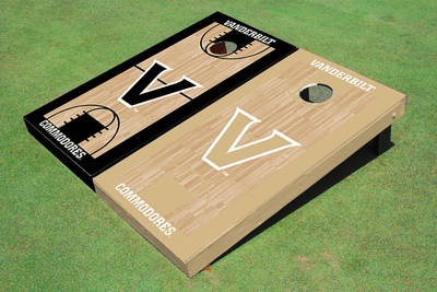 Vanderbilt University Alternating Basketball Court Custom Cornhole Boards
