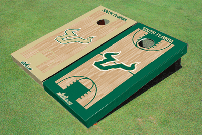 University Of South Florida Alternating Basketball Court Custom Cornhole Boards University Of South Florida Alternating Basketball Court Custom Cornhole Boards
