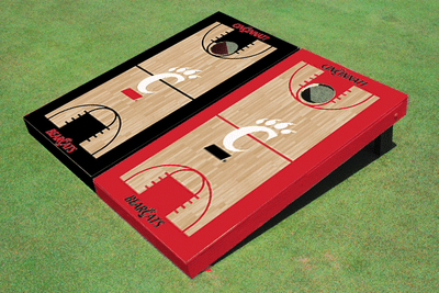 University Of Cincinnati Alternating Basketball Court Custom Cornhole Boards