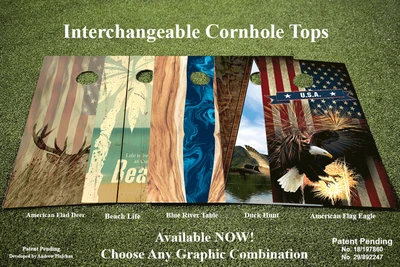 Interchangeable Cornhole Tops - Graphic - Mix And Match ALL and ANY Designs In Our Shop.