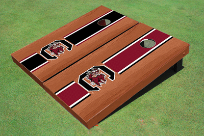 University Of South Carolina Rosewood Alternating Long Stripe Cornhole Boards University Of South Carolina Rosewood Alternating Long Stripe Cornhole Boards