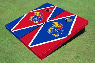 University Of Kansas Jayhawks Alternating Diamond Cornhole Boards