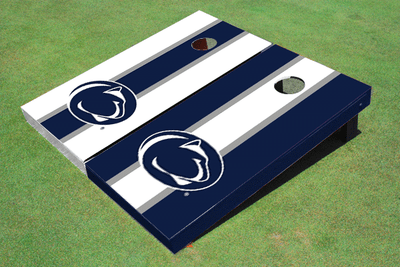 Penn State University Nittany Lions Alternating Long Stripe Cornhole Boards Penn State University Nittany Lions Alternating Long Stripe Cornhole Boards