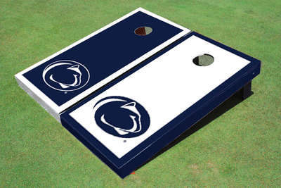 Penn State University Nittany Lions Alternating Border Cornhole Boards