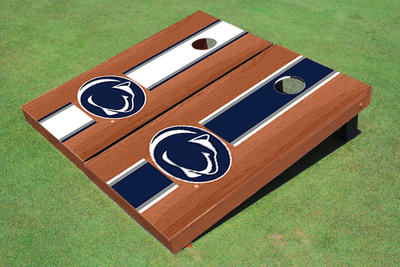 Penn State University Nittany Lions Rosewood Alternating Long Stripe Cornhole Boards Penn State University Nittany Lions Rosewood Alternating Long Stripe Cornhole Boards