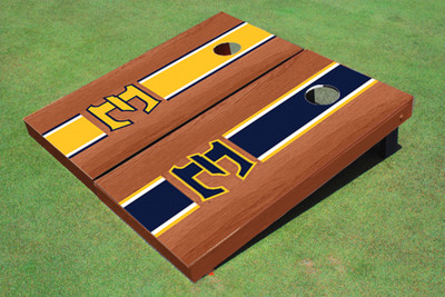 East Tennessee State University E Rosewood Alternating Long Stripe Cornhole Boards East Tennessee State University E Rosewood Alternating Long Stripe Cornhole Boards