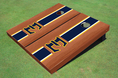 East Tennessee State University E Black Rosewood Matching Long Stripe Cornhole Boards