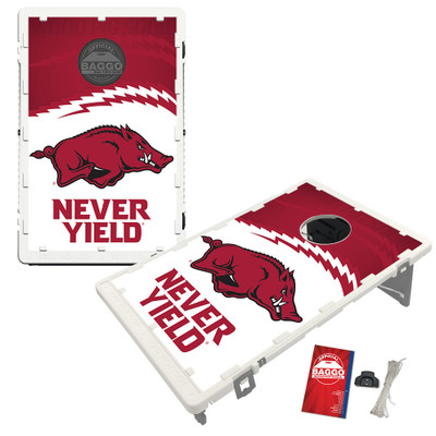 Arkansas Razorbacks Fanatic Baggo Portable 2x3 Bean Bag Toss Game Arkansas Razorbacks Fanatic Baggo Portable 2x3 Bean Bag Toss Game