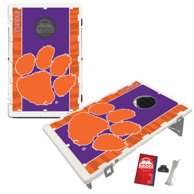 Clemson Tigers Fanatic Baggo Portable 2x3 Bean Bag Toss Game Clemson Tigers Fanatic Baggo Portable 2x3 Bean Bag Toss Game