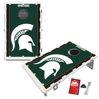 Michigan State Spartans Fanatic Baggo Portable 2x3 Bean Bag Toss Game Michigan State Spartans Fanatic Baggo Portable 2x3 Bean Bag Toss Game