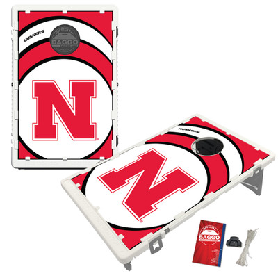 Nebraska Cornhuskers Vortex Baggo Portable 2x3 Bean Bag Toss Game Nebraska Cornhuskers Vortex Baggo Portable 2x3 Bean Bag Toss Game