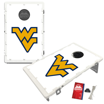 West Virginia Mountineers Classic Baggo Portable 2x3 Bean Bag Toss Game West Virginia Mountineers Classic Baggo Portable 2x3 Bean Bag Toss Game