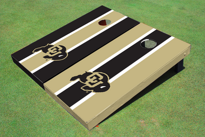 University of Colorado Alternating Long Stripe Cornhole Boards