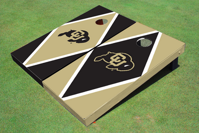 University of Colorado Alternating Diamond Cornhole Boards