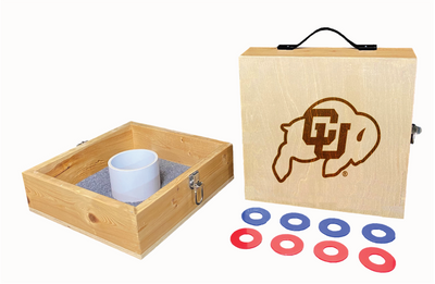 University of Colorado Engraved Square Washer Toss Set University of Colorado Engraved Square Washer Toss Set