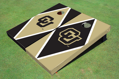 University of Colorado "CU" Alternating Diamond Cornhole Boards University of Colorado "CU" Alternating Diamond Cornhole Boards